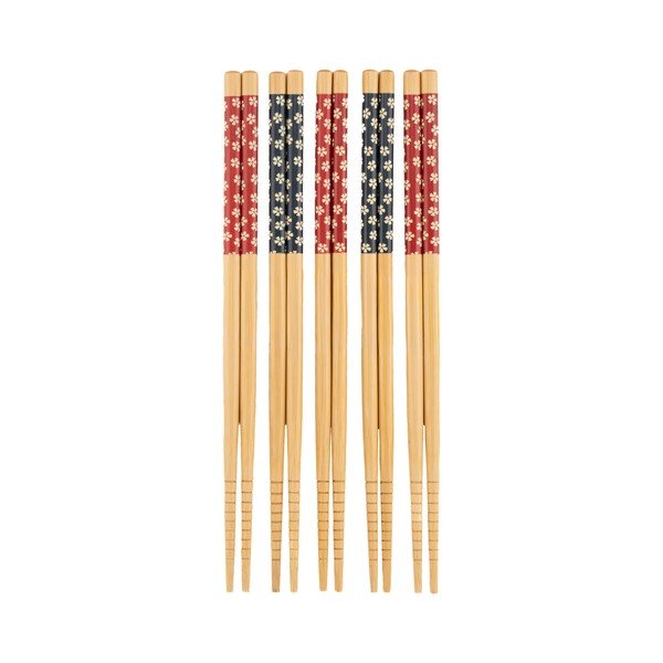 Dabīga toņa bambusa galda piederumi (5 gab.) 5 personām Sakura – Sass & Belle