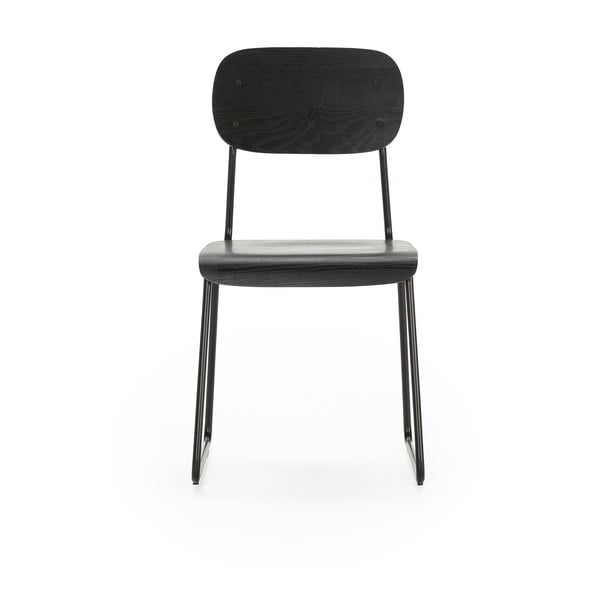 Melni pusdienu krēsli (2 gab.) Aira – Marckeric-image-2