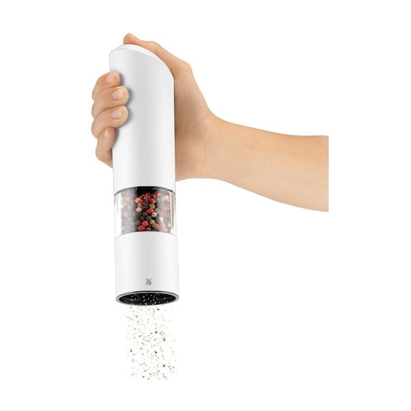 Baltas elektriskās garšvielu dzirnaviņas WMF, augstums 21 cm-image-1