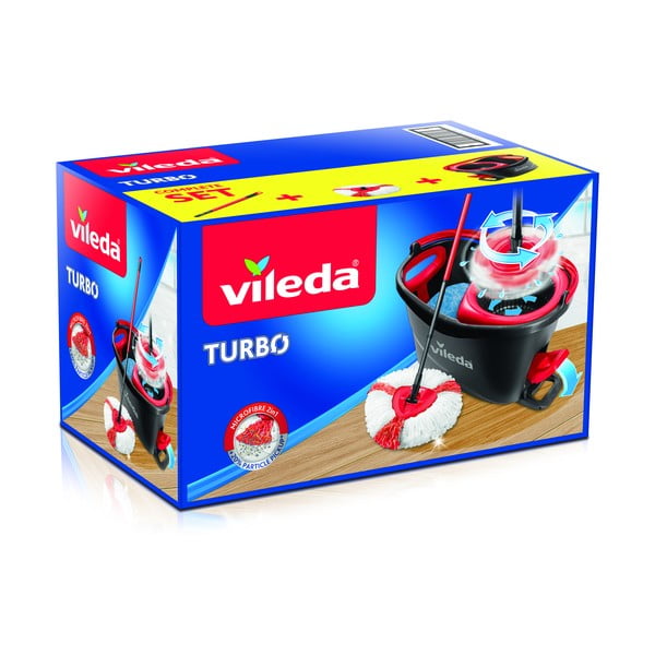 Grīdas mazgāšanas spaiņa un mopa komplekts Vileda Turbo-image-4