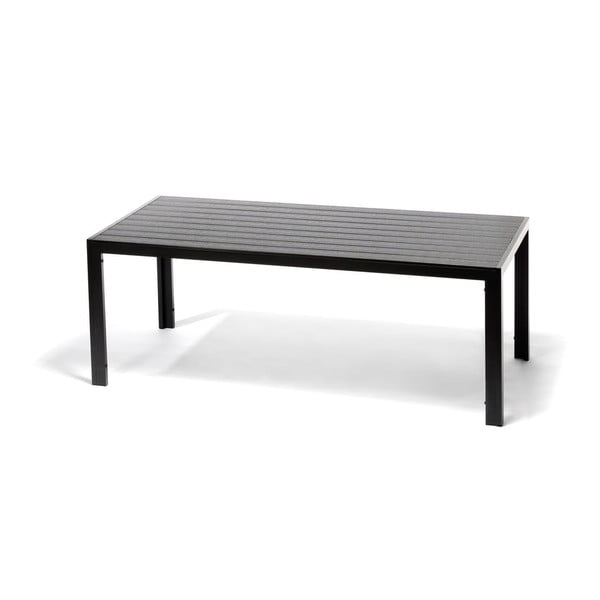 Dārza mēbeļu komplekts 6 personām ar pelēkiem Joanna krēsliem un Viking galdu, 90 x 205 cm-image-3