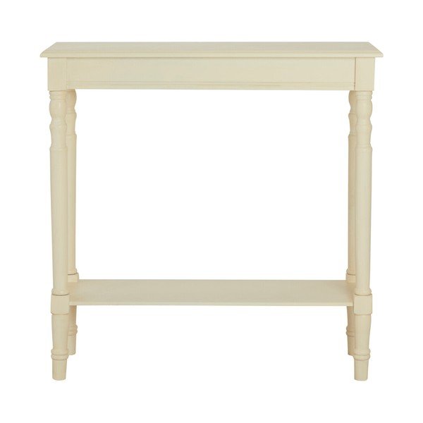 Ziloņkaula krāsas priedes masīvkoka konsoles galds 30x80 cm Heritage – Premier Housewares-image-3