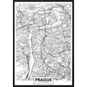 Plakāts DecoKing Map Prague, 100 x 70 cm
