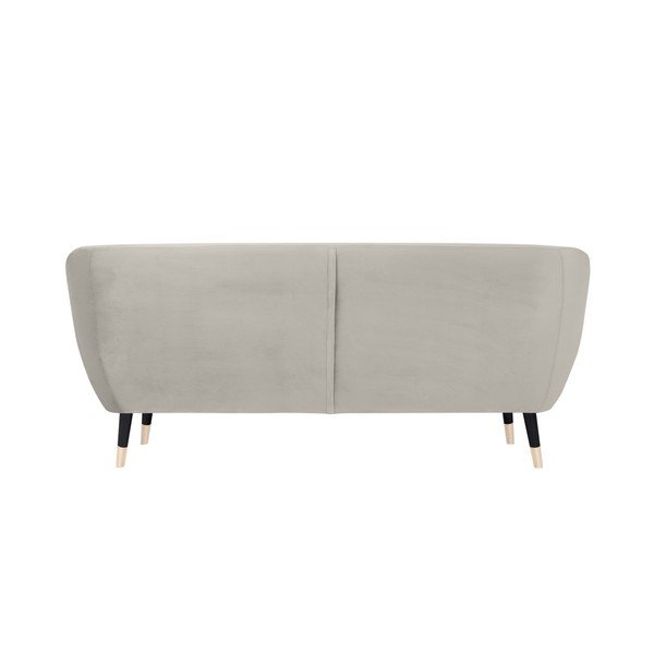 Krēmkrāsas dīvāns ar melnām kājām Mazzini Sofas Amelie, 188 cm-image-4