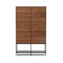 Dabīga toņa skapītis ar riekstkoka imitāciju 97,5x160 cm Vedrana – Kave Home