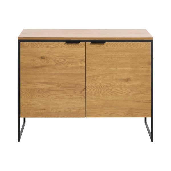 Dabīga toņa kumode ar ozolkoka imitāciju 104,5x80x45 cm Cesura – Unique Furniture