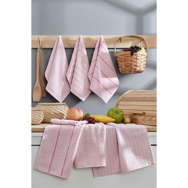 Kokvilnas trauku dvieļi (6 gab.) 30x50 cm Sofya – Foutastic