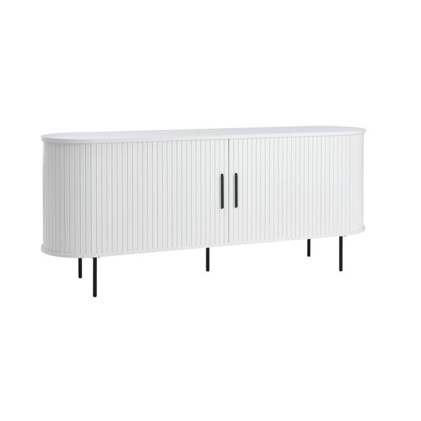 Balta kumode ar bīdāmām durvīm 180x76x45 cm Nola – Unique Furniture-image-2