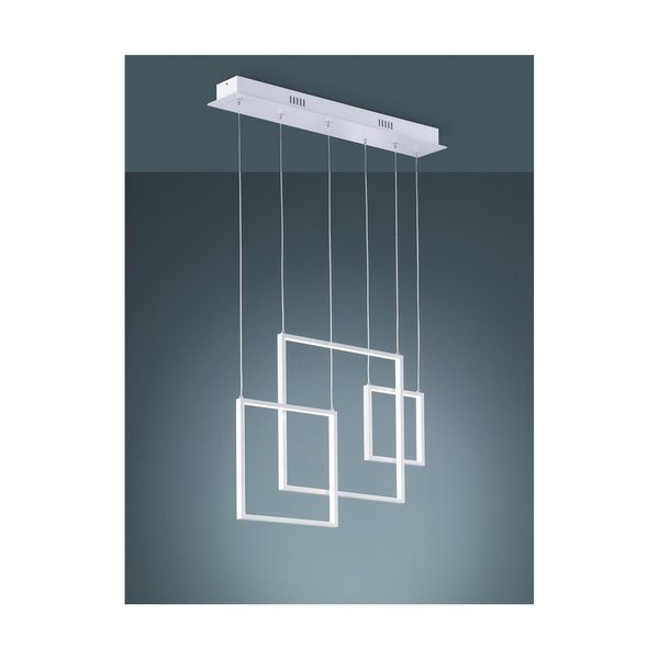 Balts metāla piekaramais LED gaismeklis Trio Tucson, 150 cm-image-1