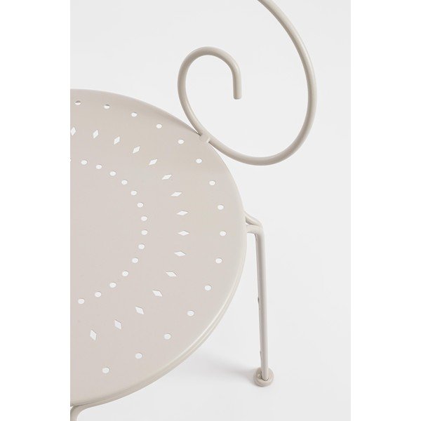 Bēšs metāla dārza krēsls Etienne – Bizzotto-image-1