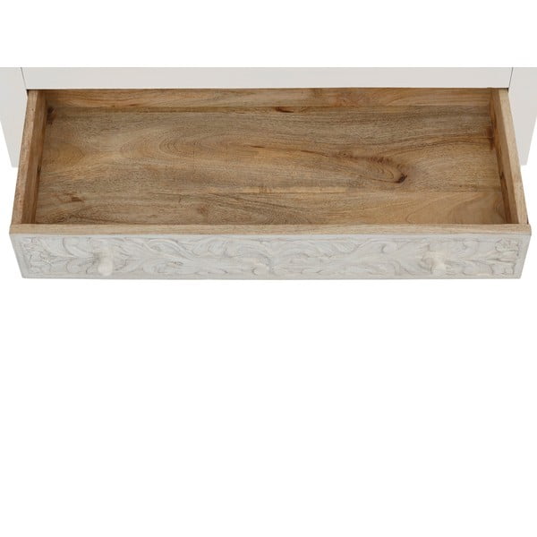 Krēmkrāsas mango masīvkoka drēbju skapis 180x40 cm Kalhana – Støraa-image-4