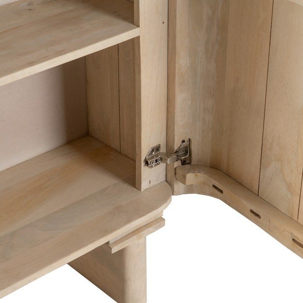 Dabīga toņa mango masīvkoka skapītis 90x138 cm Batel – Ixia-image-4