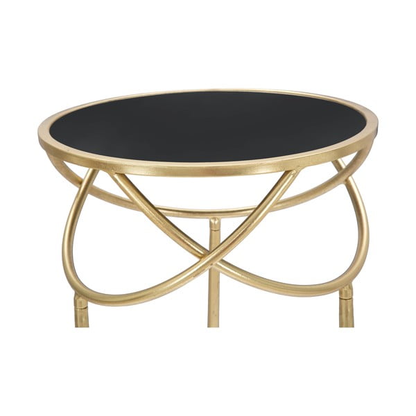 Apaļš sānu galdiņš ar stikla galda virsmu ø 40 cm Ring – Mauro Ferretti-image-4