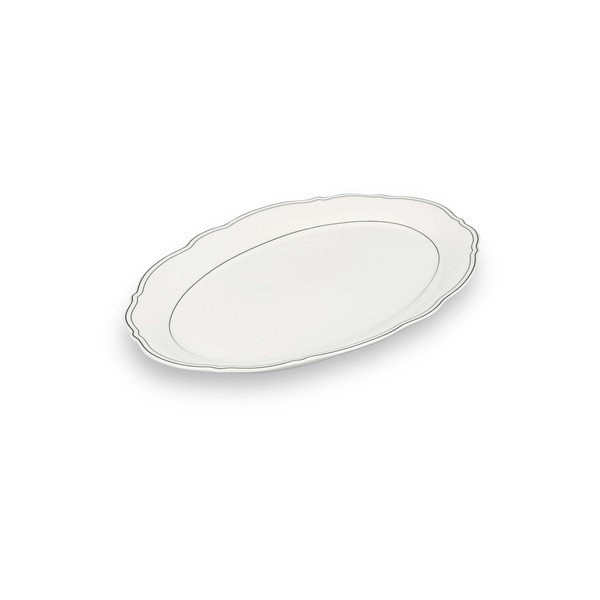 Paplāte no sintētiskā kaula porcelāna 20,5x31,5 cm Odette – S|P Collection-image-2