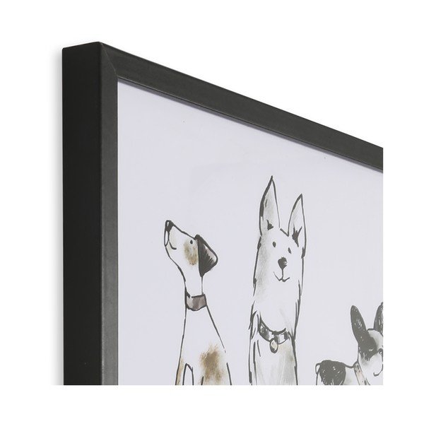 Sienas plakāts rāmī Art for the home Home Is Where The Dog Is, 50 x 50 cm-image-3