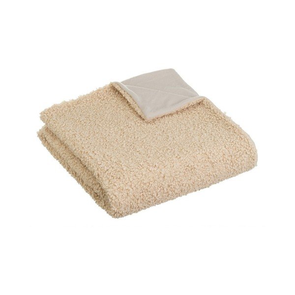 Bēšs pleds no Sherpa flīsa 130x160 cm Sherpa – Casa Selección