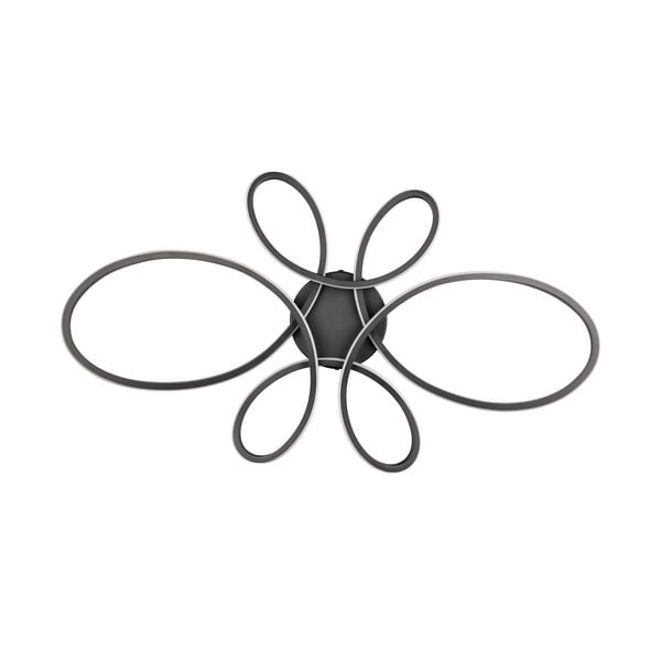 Melna LED griestu lampa 45.5x83 cm Fly – Trio-image-4