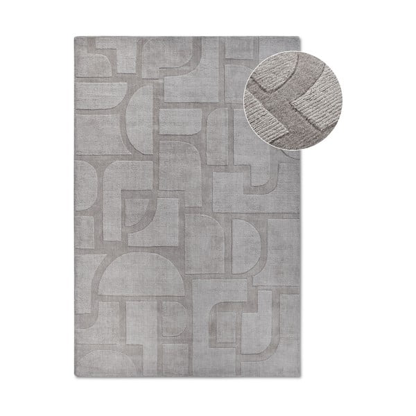 Pelēks ar rokām darināts vilnas paklājs 80x150 cm Alexis – Villeroy&Boch