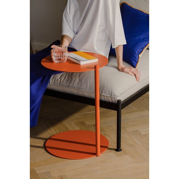 Tērauda apaļš sānu galdiņš 41x40 cm Ande – noo.ma-image-3