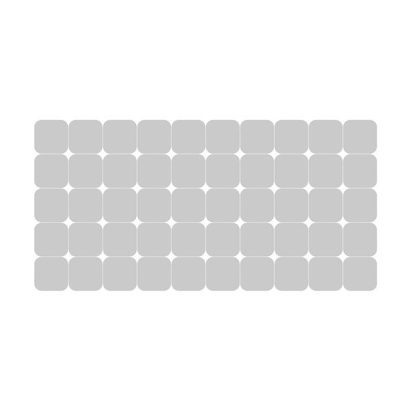 Logu uzlīmes (50 gab.) 10x10 cm Square Blackout – Ambiance-image-2