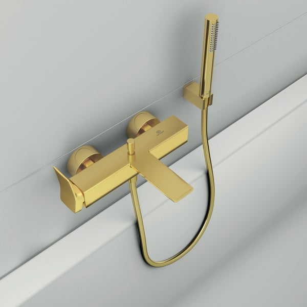 Zelta krāsas metāla dušas galva IdealRain – Ideal Standard-image-2