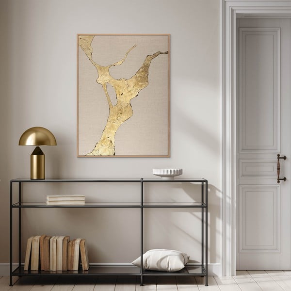 Ar rokām apgleznota glezna 90x120 cm Wild Horizon Gold – Malerifabrikken-image-1