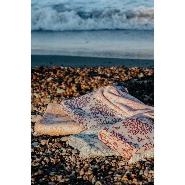 Rozā pleds ar kokvilnu Euromant Summer Coral, 140 x 180 cm-image-4