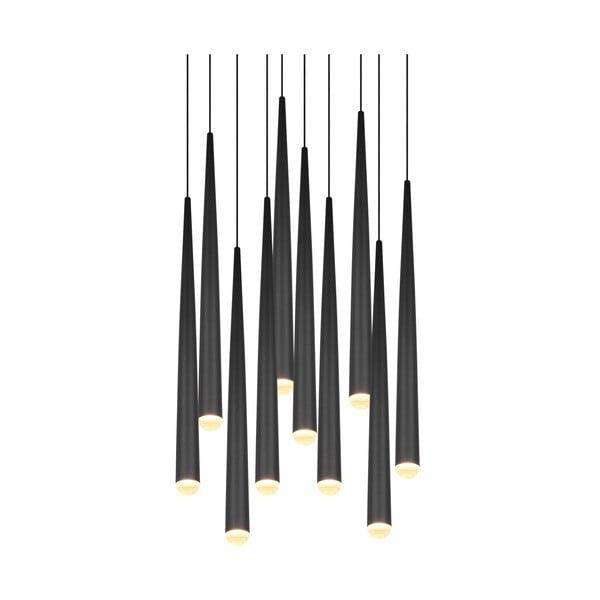 Melna LED piekaramā lampa ø 30 cm Cala – Trio Select-image-4