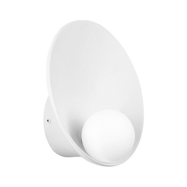 Matēti balta tērauda sienas lampa Minim – Nova Luce