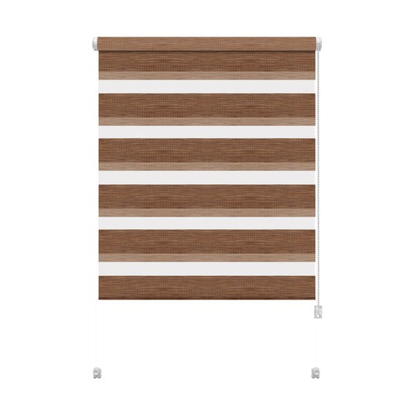 Brūna dienas un nakts žalūzija 42,5x150 cm Zebra Natur – Gardinia