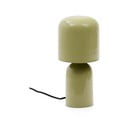 Zaļa galda lampa ar metāla abažūru (augstums 28 cm) Monze – Kave Home