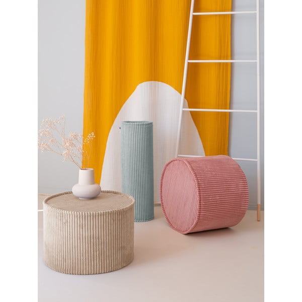 Gaiši brūns velveta bērnu pufs – Wigiwama-image-3