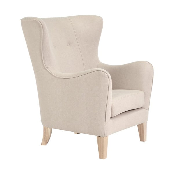 Krēmkrāsas atpūtas krēsls ar atzveltni Campo – House Nordic-image-2