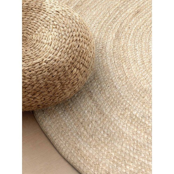 Gaiša dabīga toņa divpusējs/ar rokām darināts džutas paklājs 160x230 cm Braided – Hanse Home-image-3