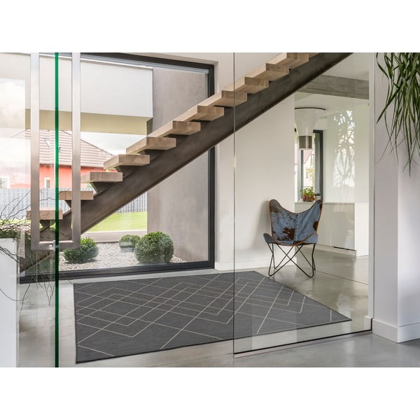 Pelēks āra paklājs Universal Hibis, 135 x 190 cm-image-1