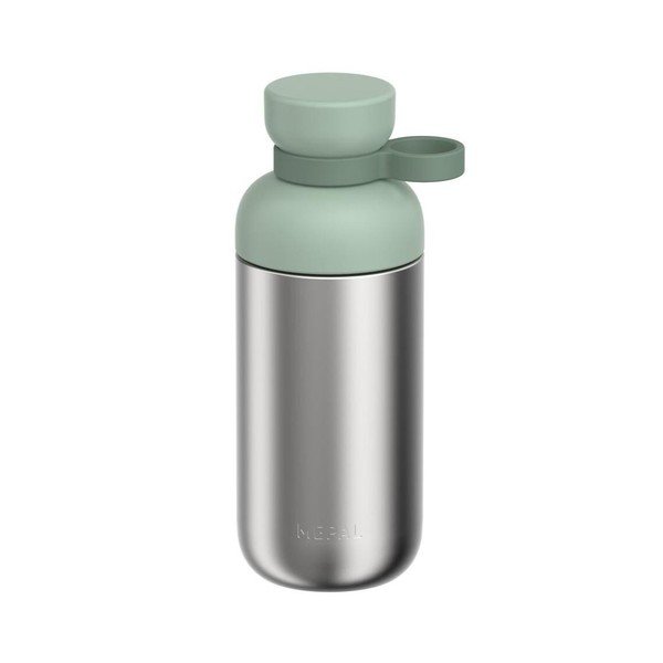 Sudraba krāsas/salvijas zaļa nerūsējošā tērauda pudele 500 ml Vita – Mepal