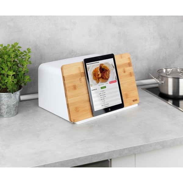 Balts maizes trauks ar bambusa dēlīti Wenko Kubo-image-2