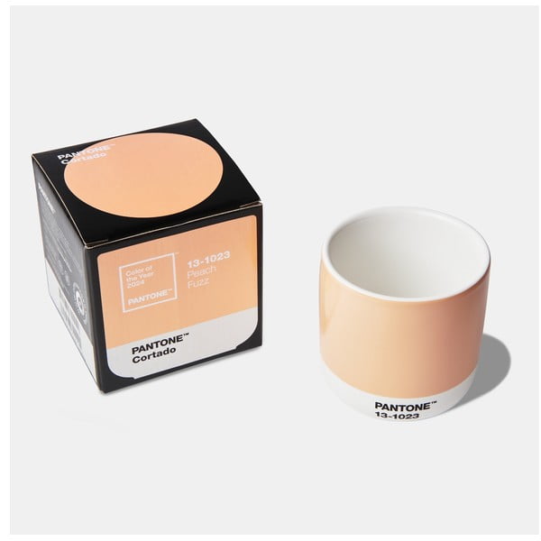 Oranža keramikas krūze 175 ml Cortado Peach Fuzz 13-1023 – Pantone-image-1