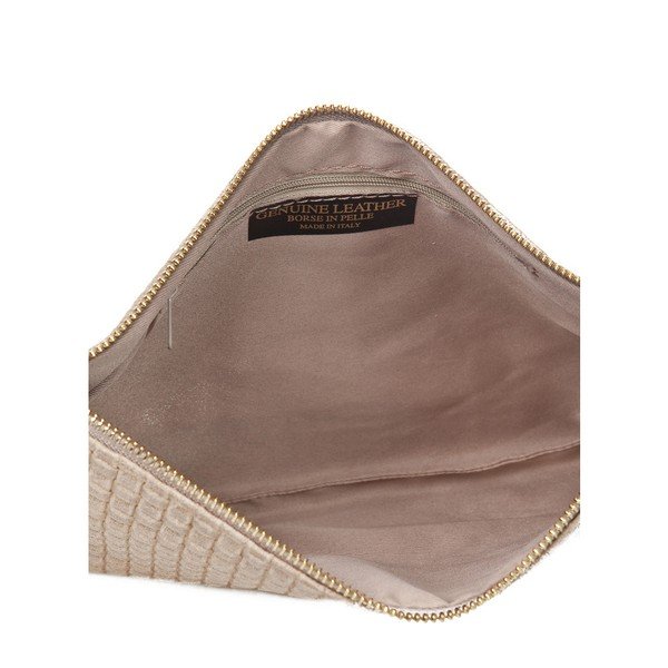 Pelēkbrūna ādas rokassomiņa Markese Hurton-image-3