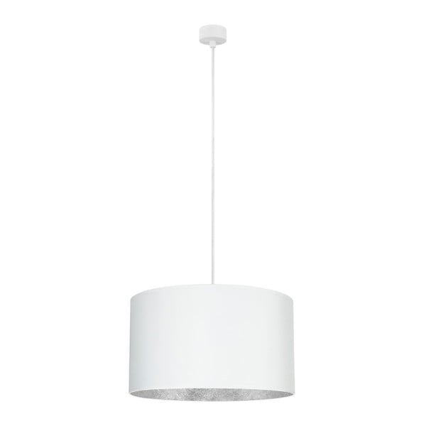 Balta griestu lampa ar sudraba detaļām Sotto Luce Mika XL, ⌀ 50 cm