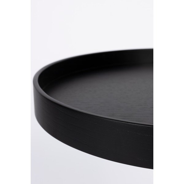 Apaļš sānu galdiņš ar ozolkoka imitācijas galda virsmu ø 40 cm Yuri S – White Label-image-3