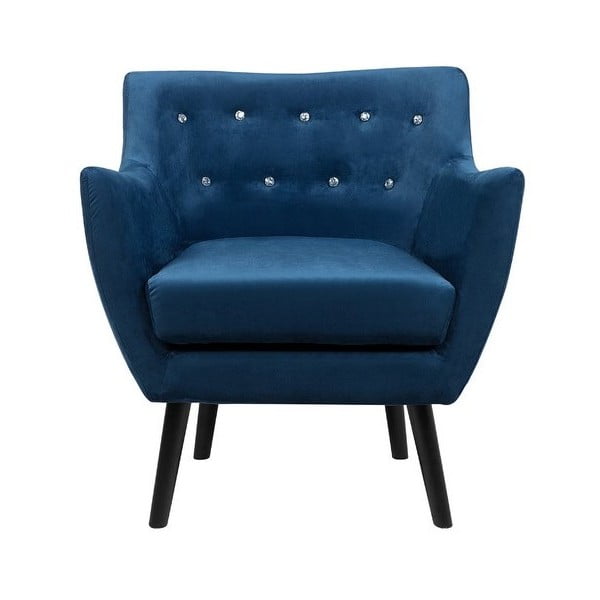 Zils krēsls ar samta izskatu Monobeli Joey