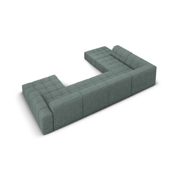 Tirkīzzils stūra dīvāns (ar kreiso stūri/U veida) Chicago – Cosmopolitan Design-image-4