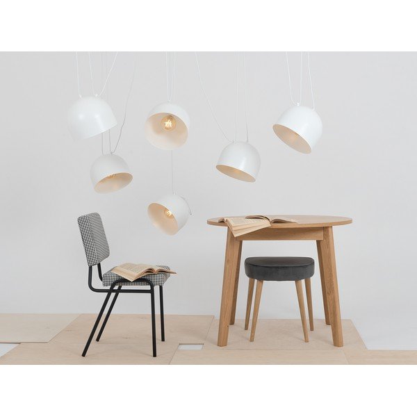 Balta piekaramā lampa ar metāla abažūru 250x250 cm Popo – CustomForm-image-4