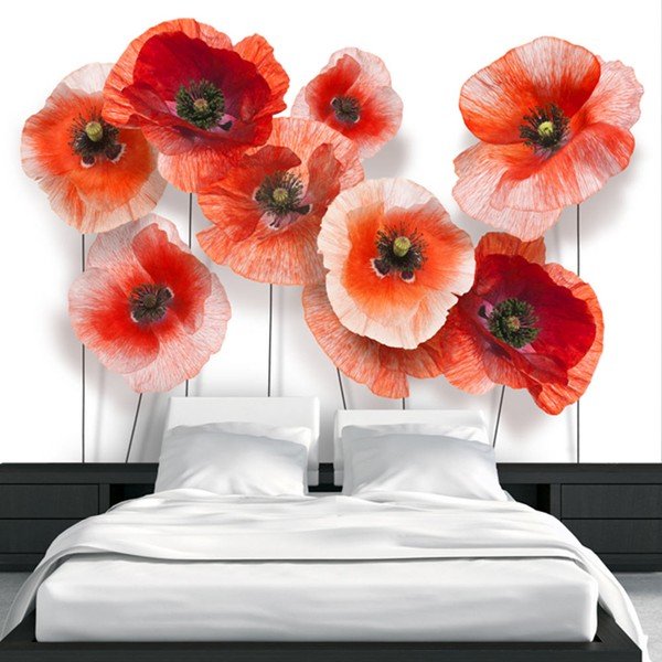 Lielformāta tapetes Artgeist Nine Poppies, 200 x 140 cm-image-1
