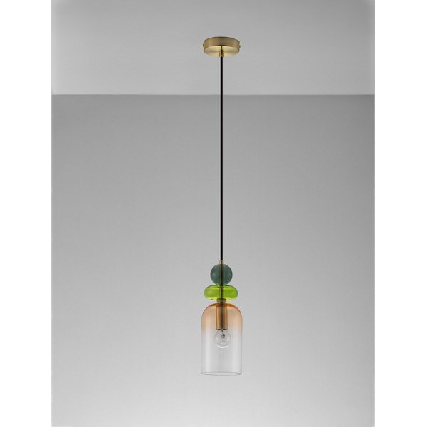 Zelta krāsas stikla piekaramā lampa ø 11 cm Murano – Nova Luce-image-4