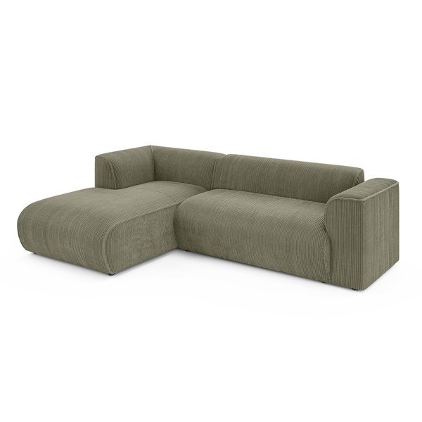 Zaļš velveta stūra dīvāns (ar kreiso stūri/ar zvilni) Merid  – Ropez-image-2