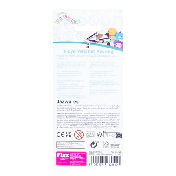 Sarkans atslēgu piekariņš Fizz Floyd – SQUISHMALLOWS-image-3