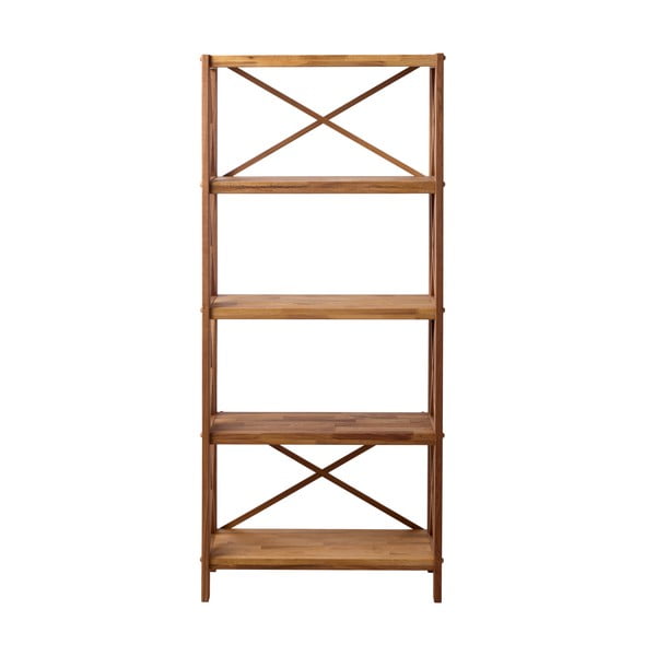 Dabīga toņa ozola masīvkoka plaukts 70x161 cm X-Shelf – Unique Furniture