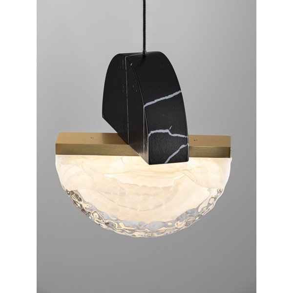 Melna metāla LED piekaramā lampa ar regulējamu spilgtumu ø 16 cm Dorin – Nova Luce-image-4